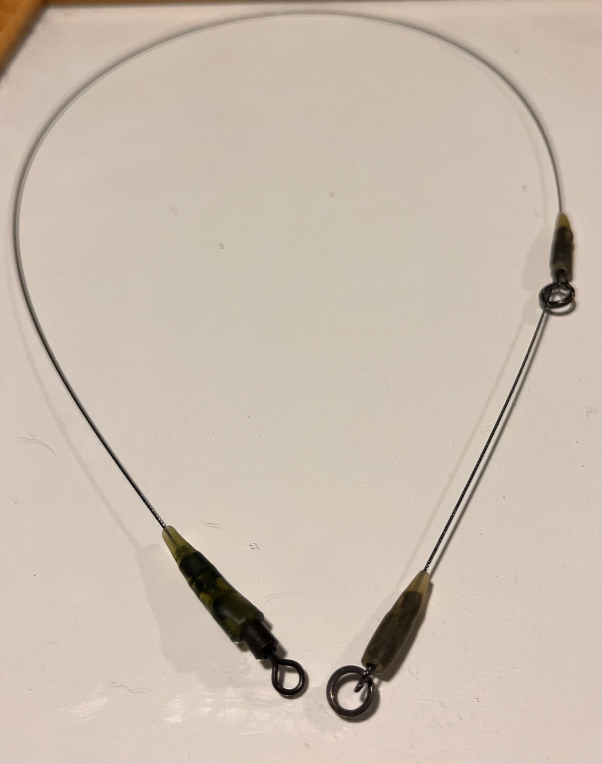 TRACE BUNDLE - Titanium Pike trace 20", with hooks x 12 PACK various spacings (3/4" gap)