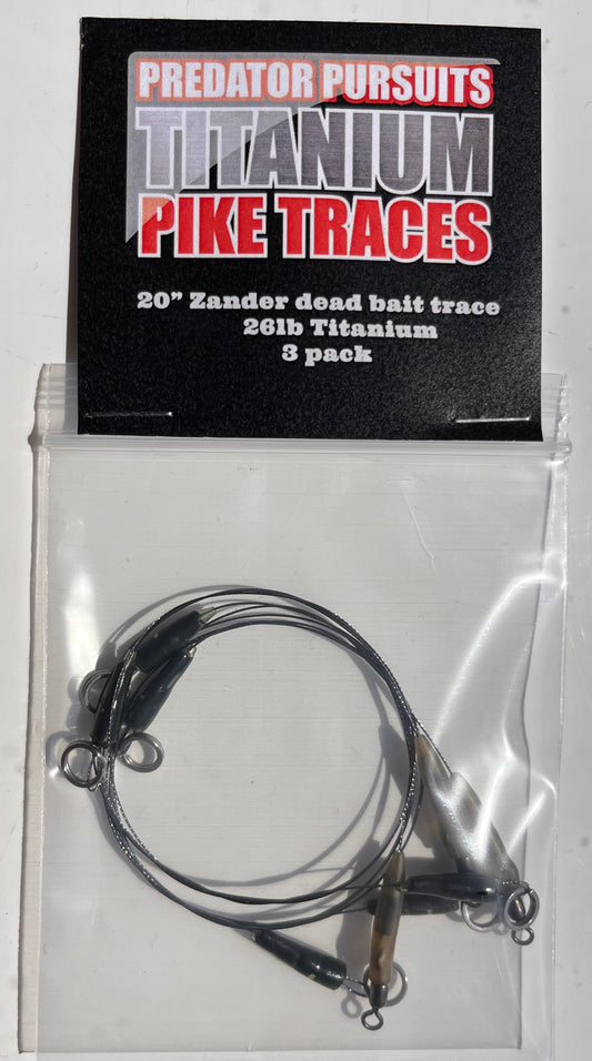20" Zander dead bait trace x3, no hooks