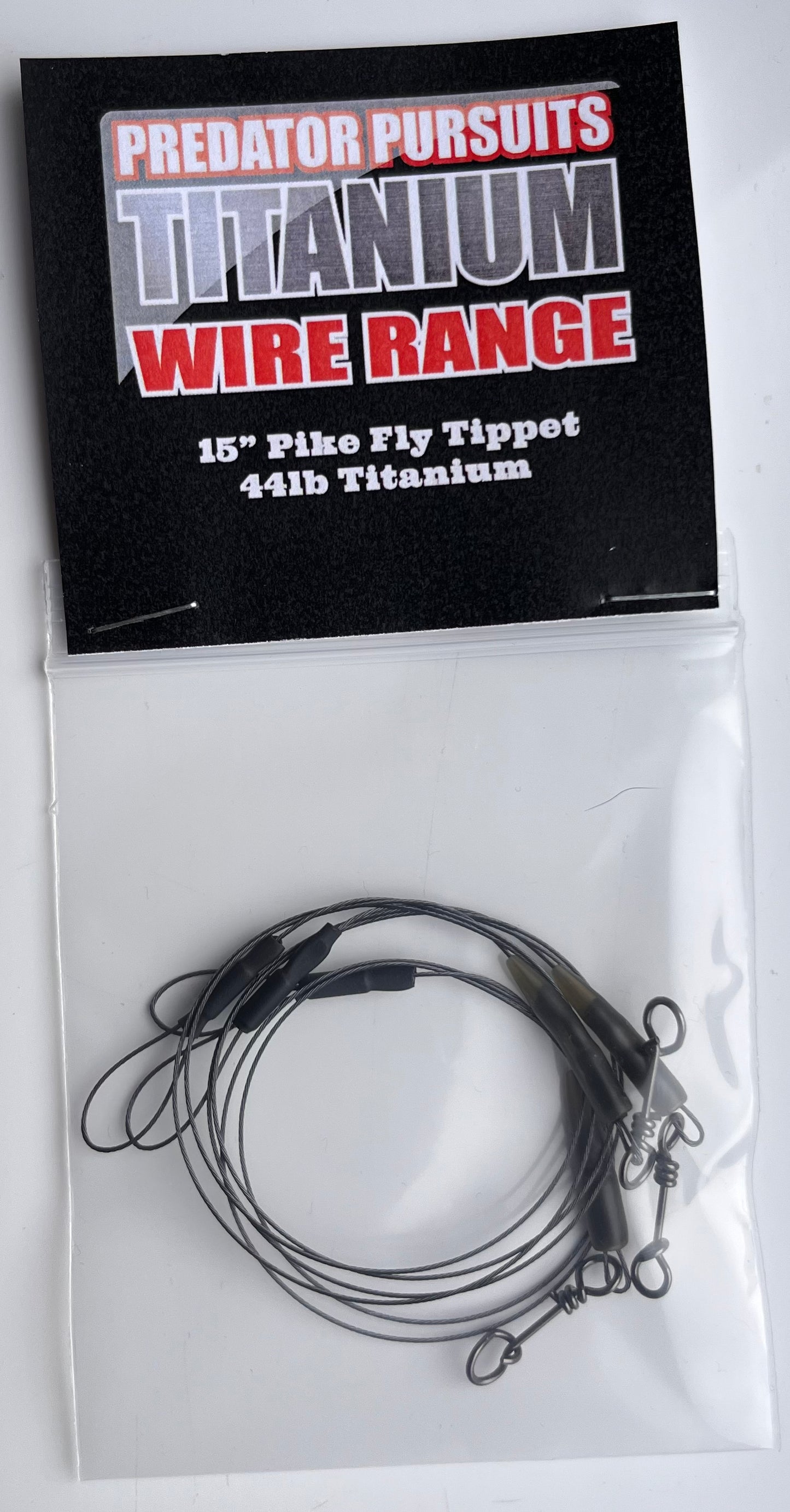 15" Pike Fly tippet