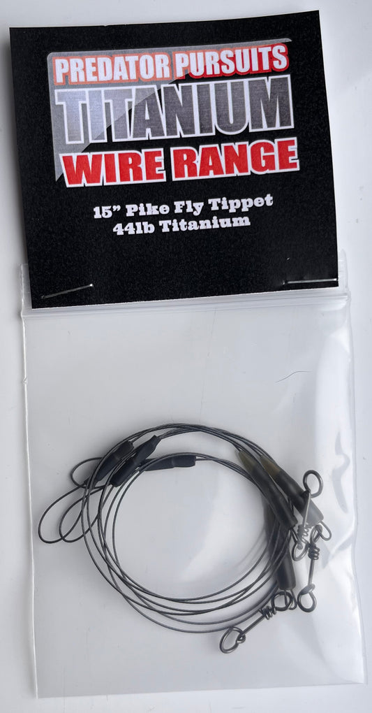 15" Pike Fly tippet