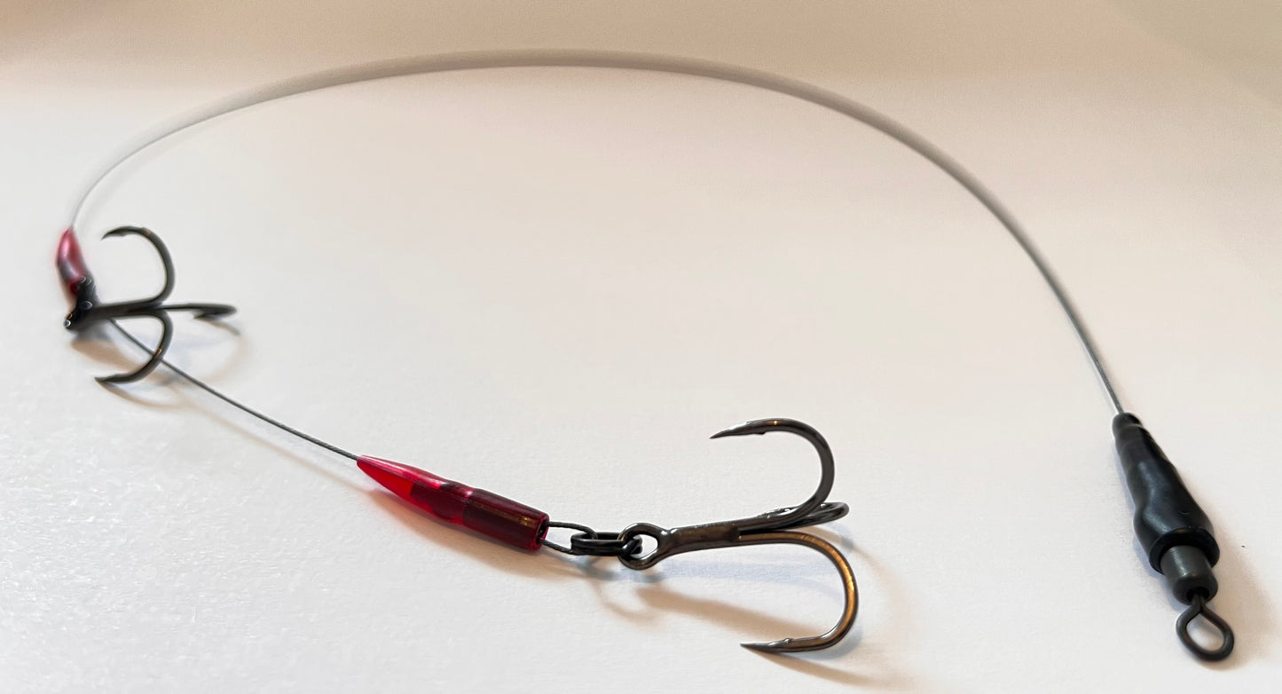 Titanium Pike trace 20", with hooks x 3