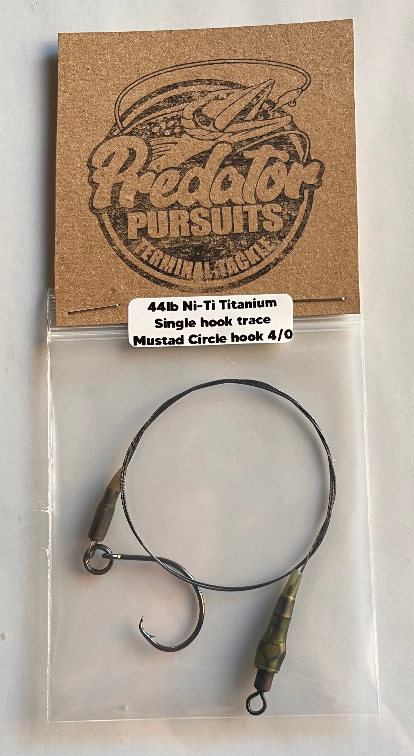 Titanium Pike single hook trace with Mustad Circle hook