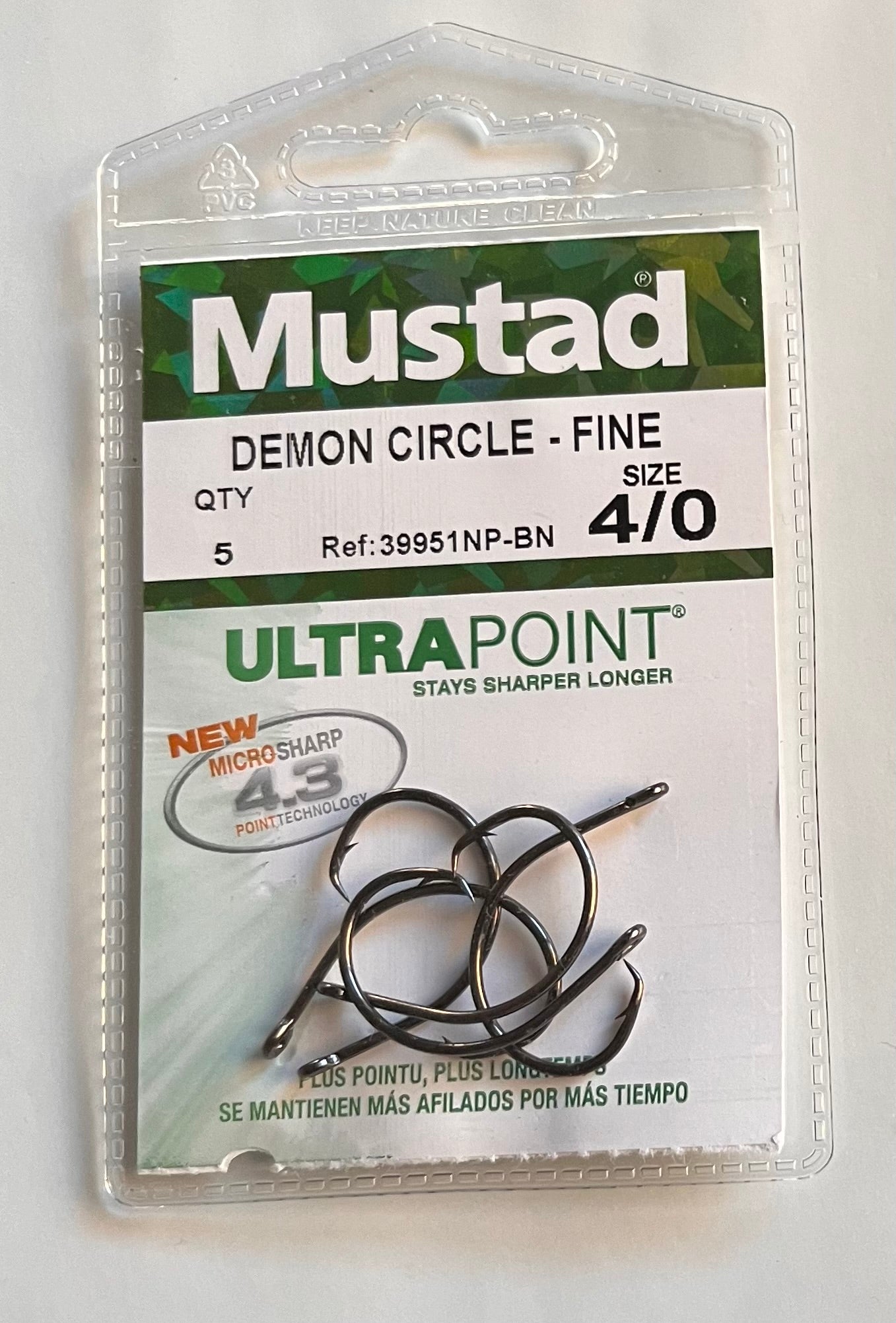 Titanium Pike single hook trace with Mustad Circle hook