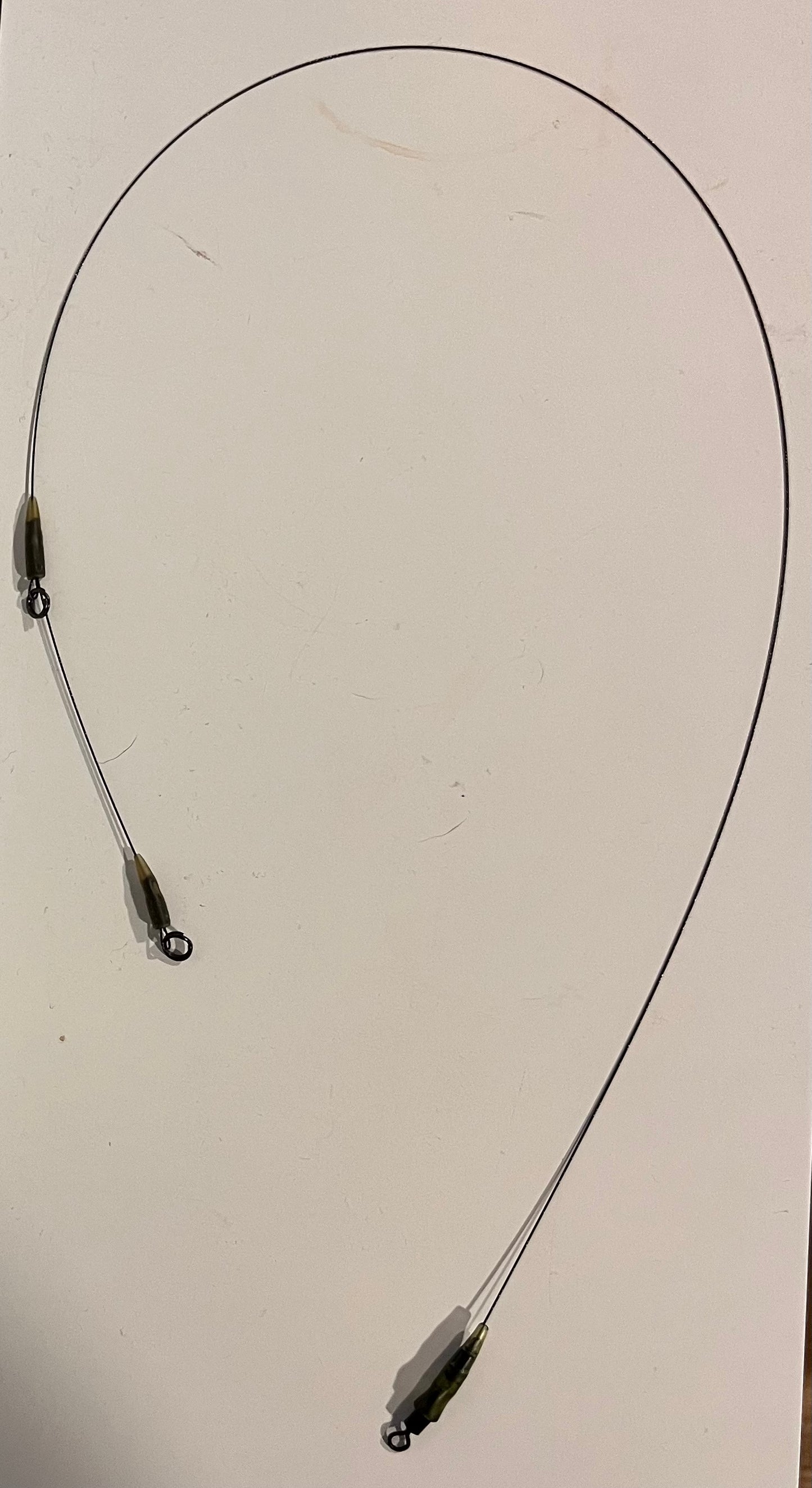 25" titanium dead bait Pike trace, no hooks x 3
