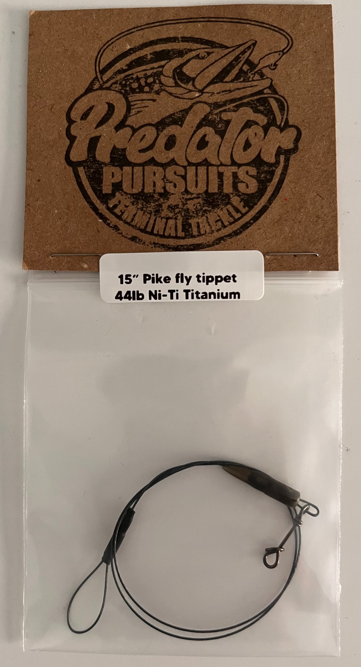 15" Pike Fly tippet