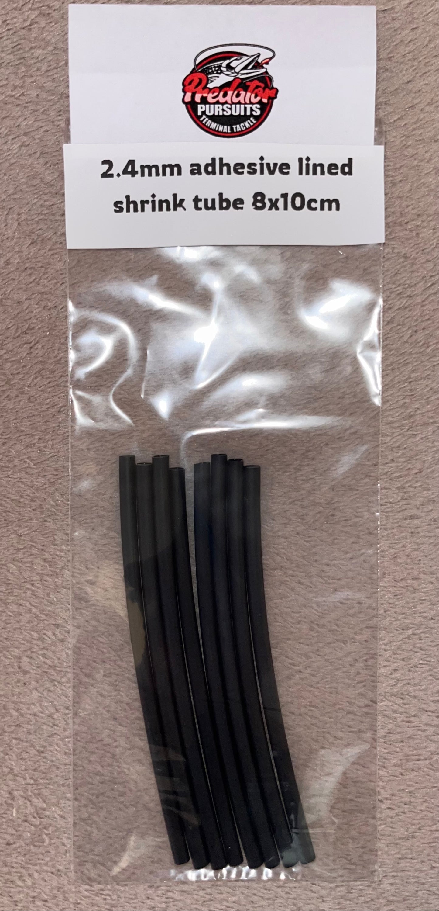 Shrink Tube with adhesive inner 2.4mm 8 x 10cm lengths