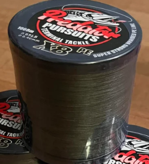 65lb Army Green/Red braid 500m spool